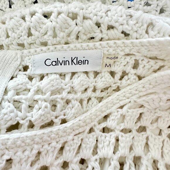 Calvin Klien Crocheted Lined Sleeveless Dress Size M - Picture 5 of 6